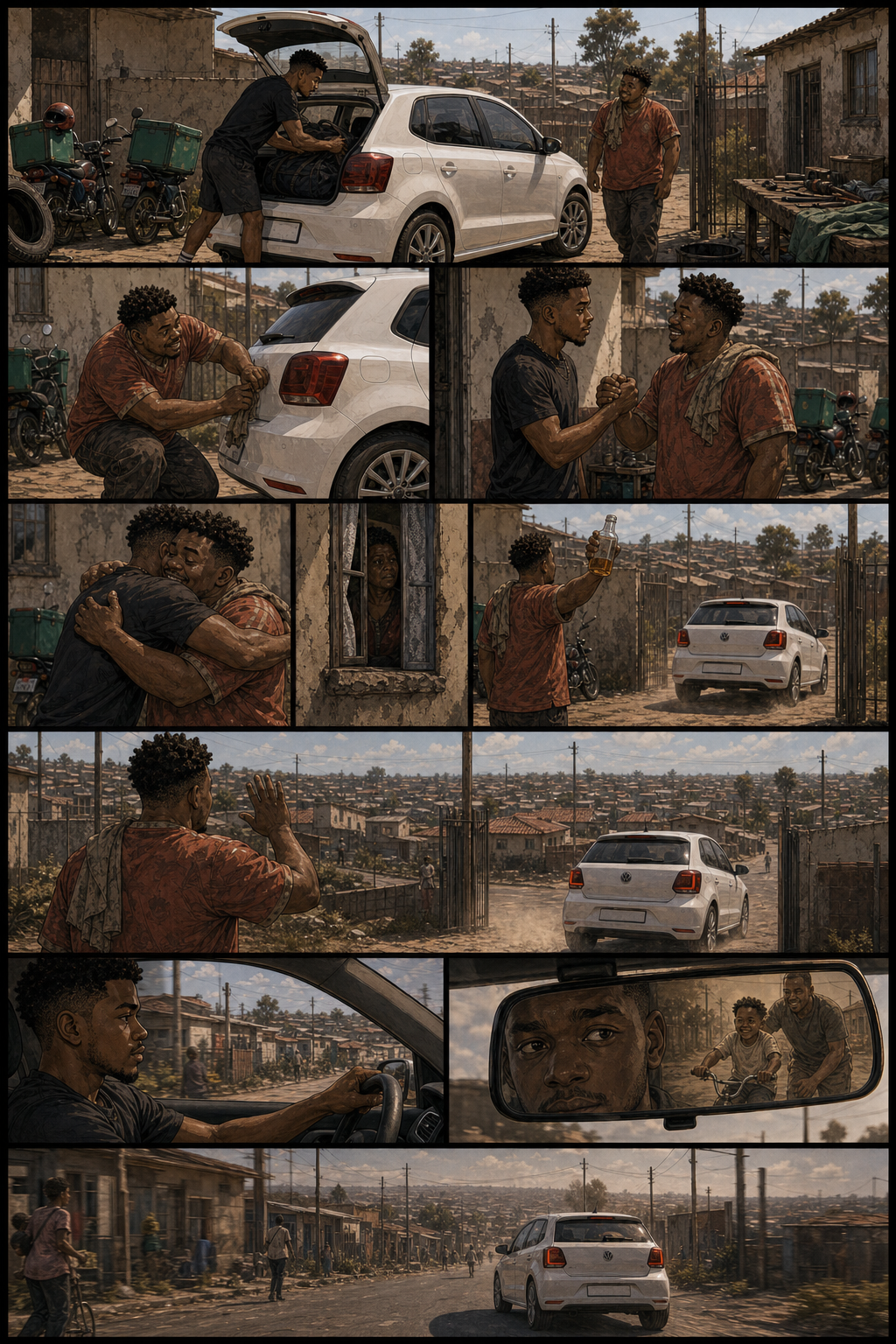 Preview image for Page 11: Zeth leaving Soweto