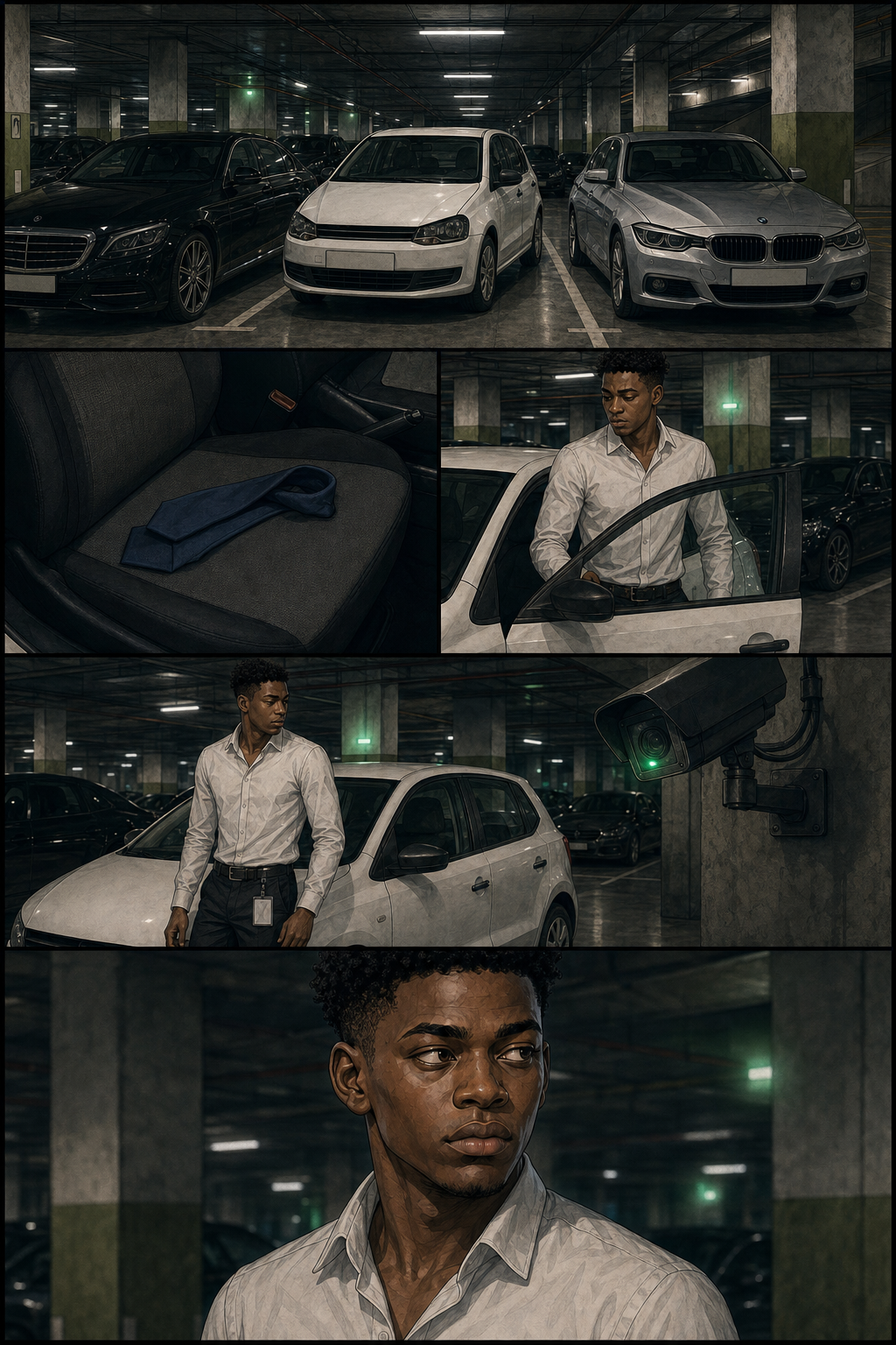 Full comic page for Chapter 04 Page 01, The Tie Stayed